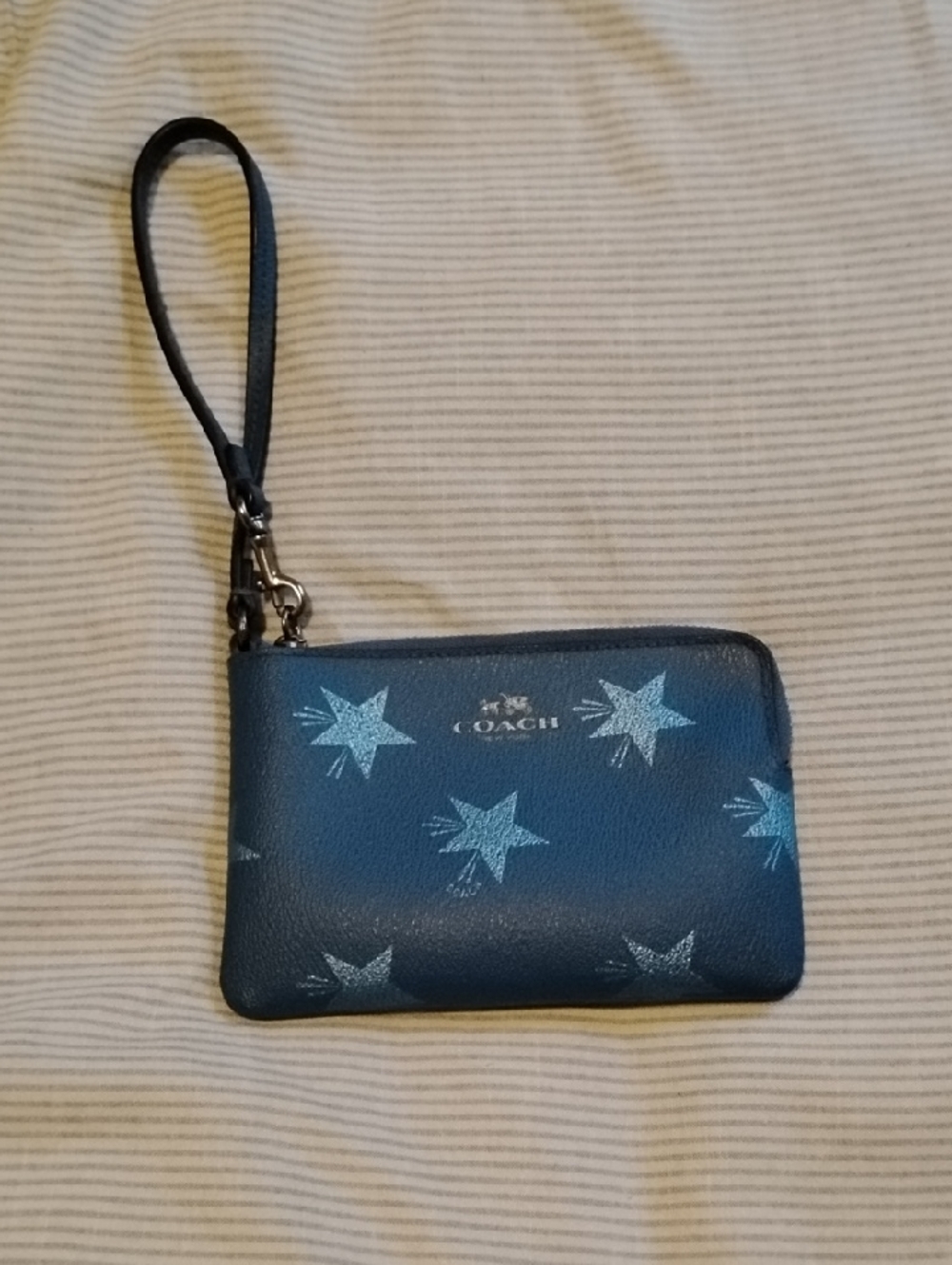 Coach Blue Star Wristlet
